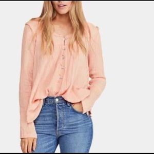 We the free Sand Dune Henley top size small nwot